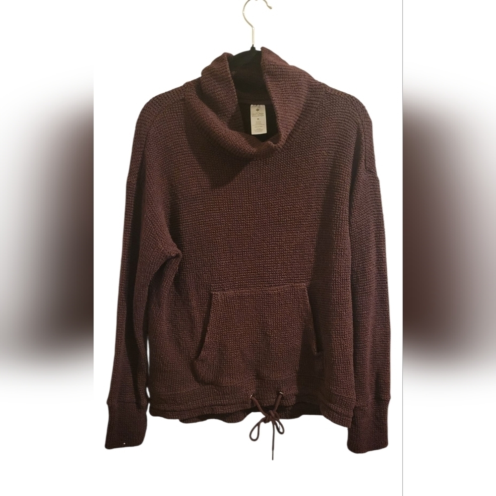 Members Mark Cozy Maroon  Women's Sweater